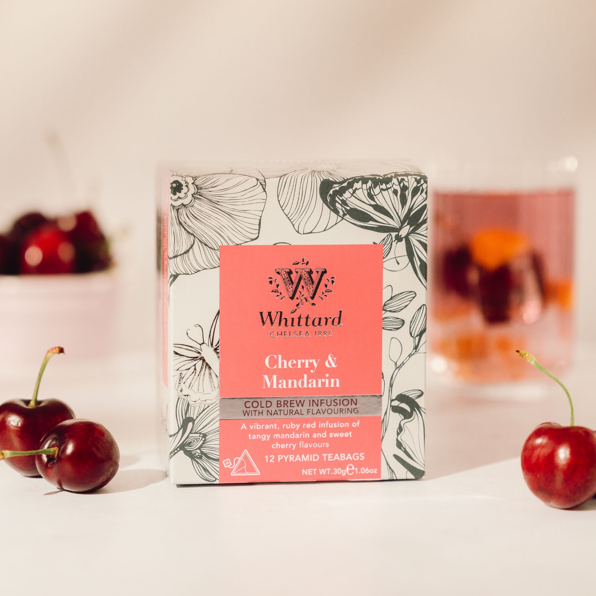 Cold Brew Cherry & Mandarin Flavoured Infusion Pyramid Teabags